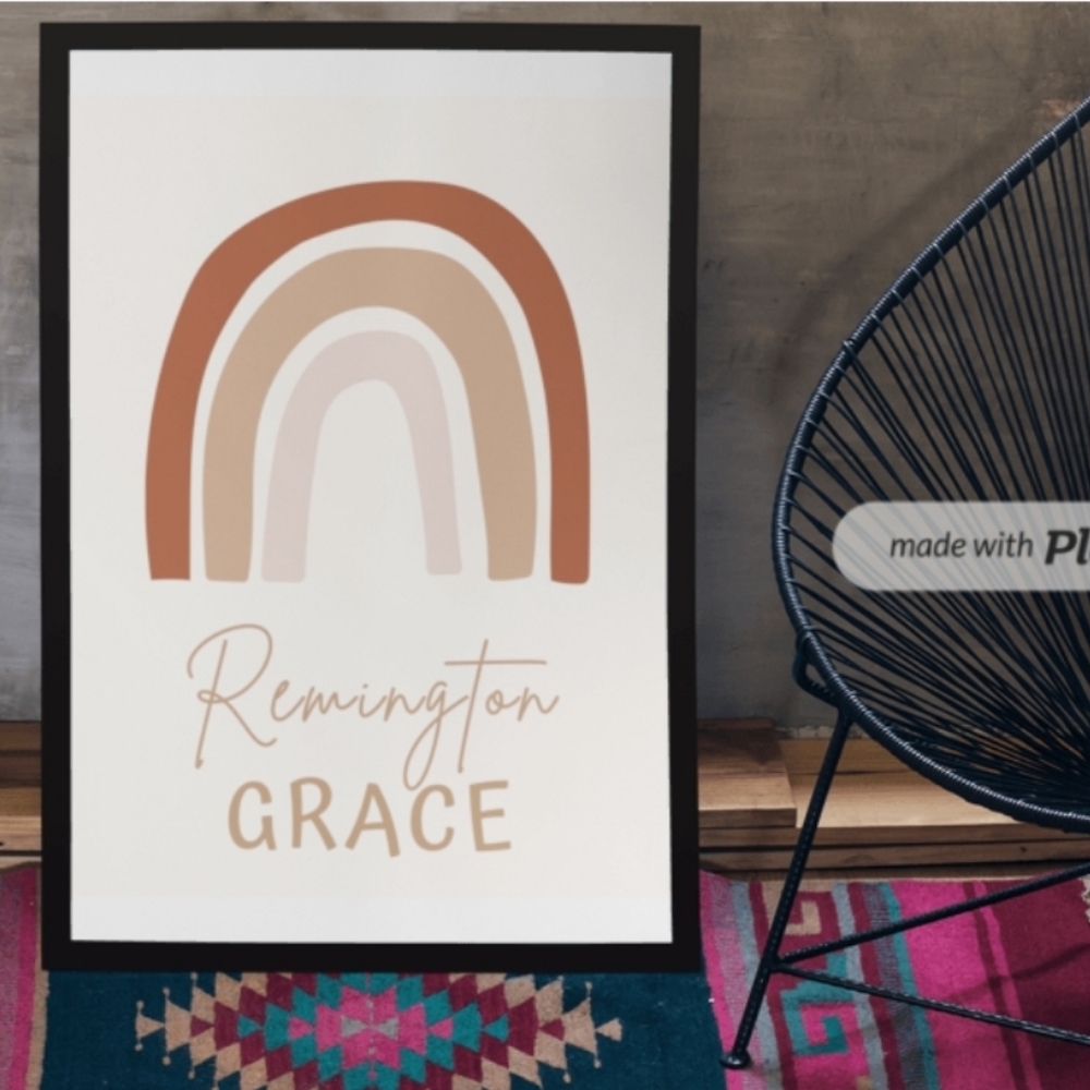 Personalized name Wall art Baby children's room decor